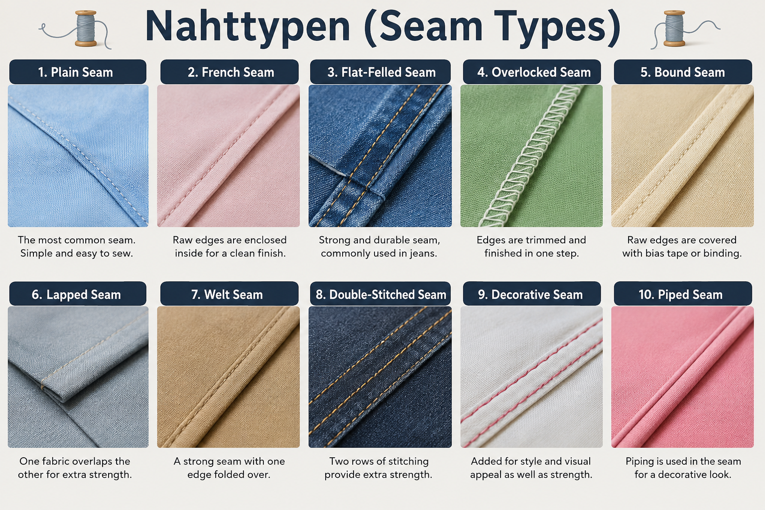 Nahttypen